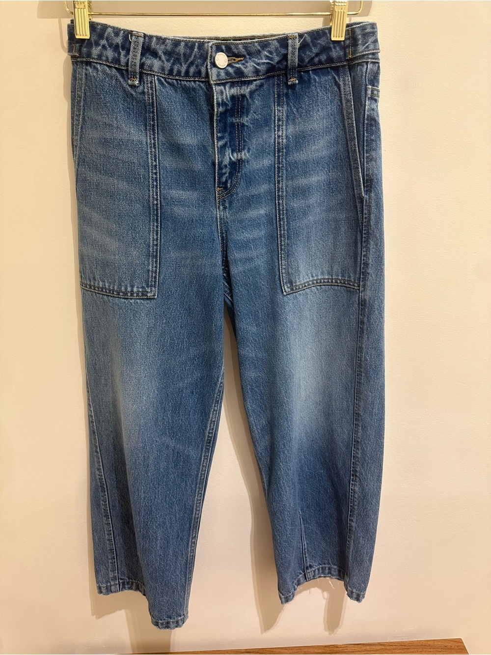 Relaxed-Fit Men's Denim Carpenter Jeans in Blue
